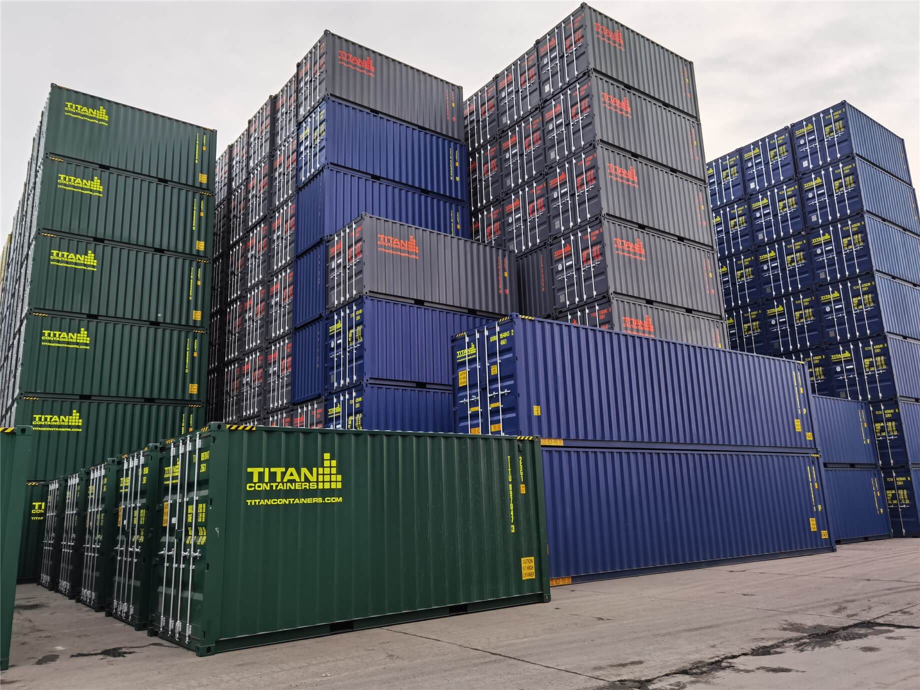 Many Containers in the Port - TITAN Containers
