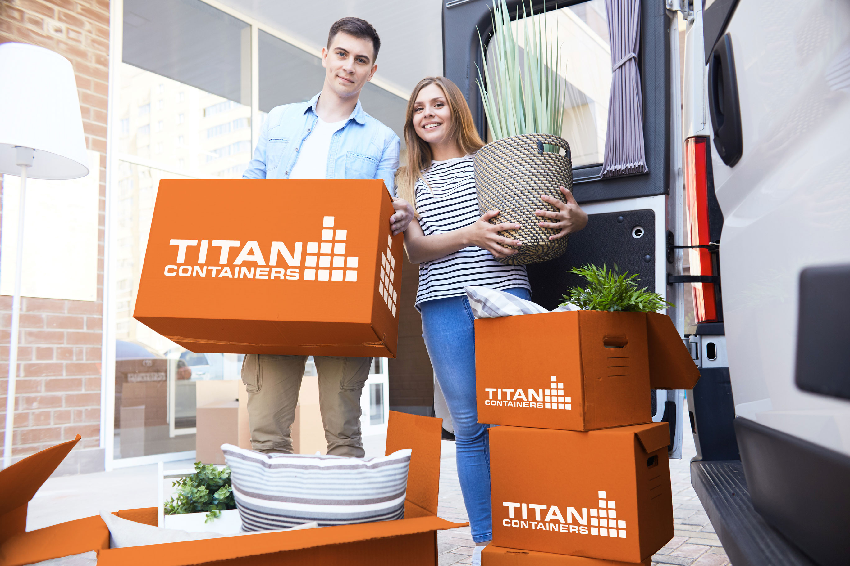 TITAN Container Self Stockage cartons de déménagement